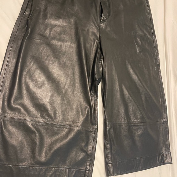 Rag & Bone Lamb Leather Culottes - Picture 2 of 11